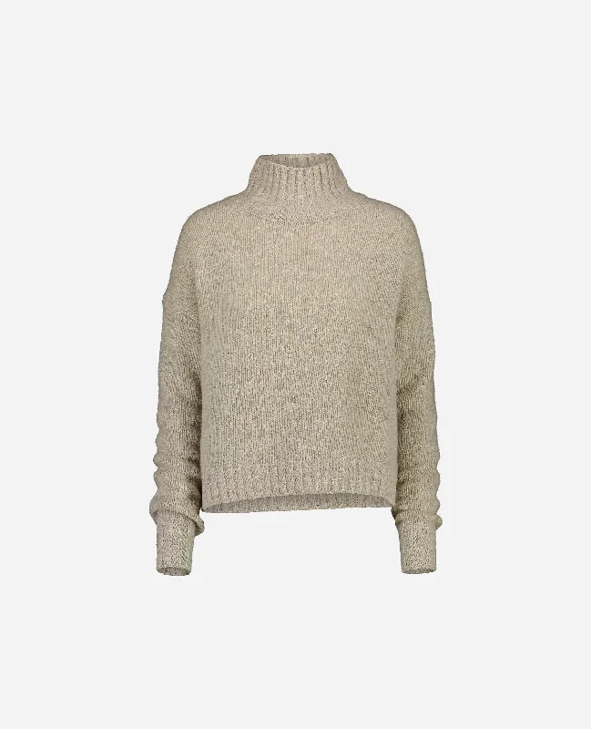 Stehkragen Pullover aus Cashmere in Grau