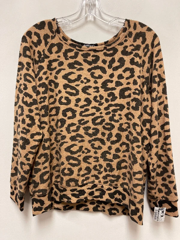 Sweater By Buffalo David Bitton In Animal Print, Size: M