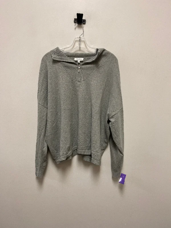 Sweater By Clothes Mentor In Grey, Size: 2x