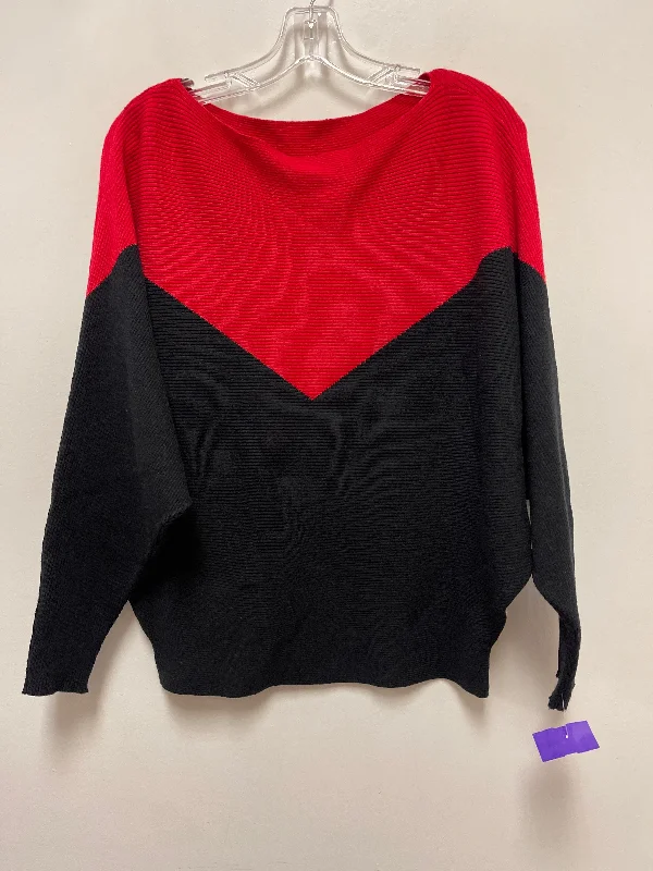 Sweater By Clothes Mentor In Red, Size: M