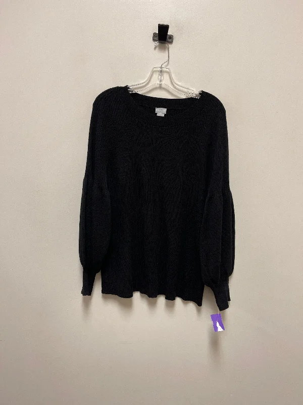 Sweater By Chicos In Black, Size: 2x