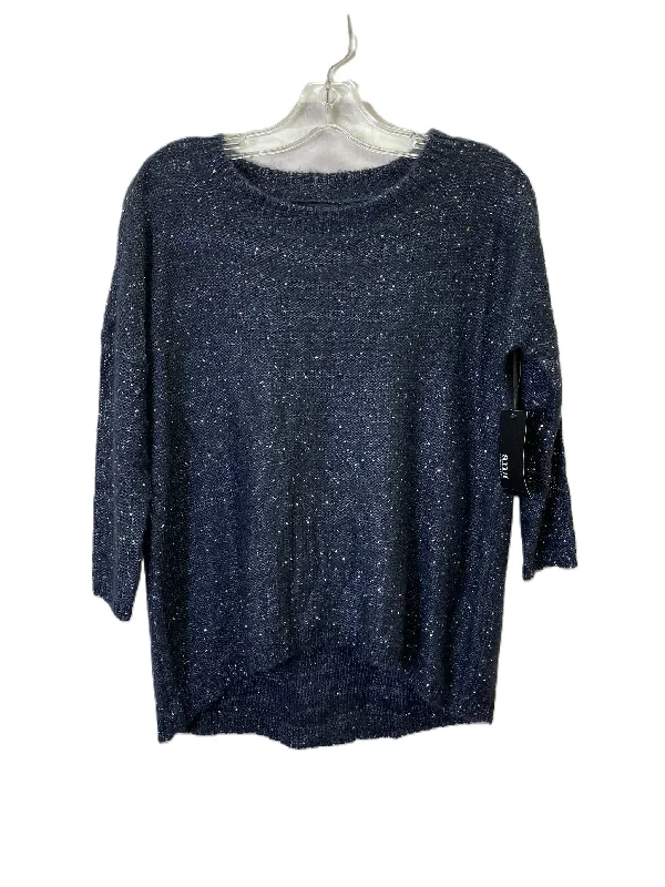 Sweater Short Sleeve By Ana In Navy, Size: Xs