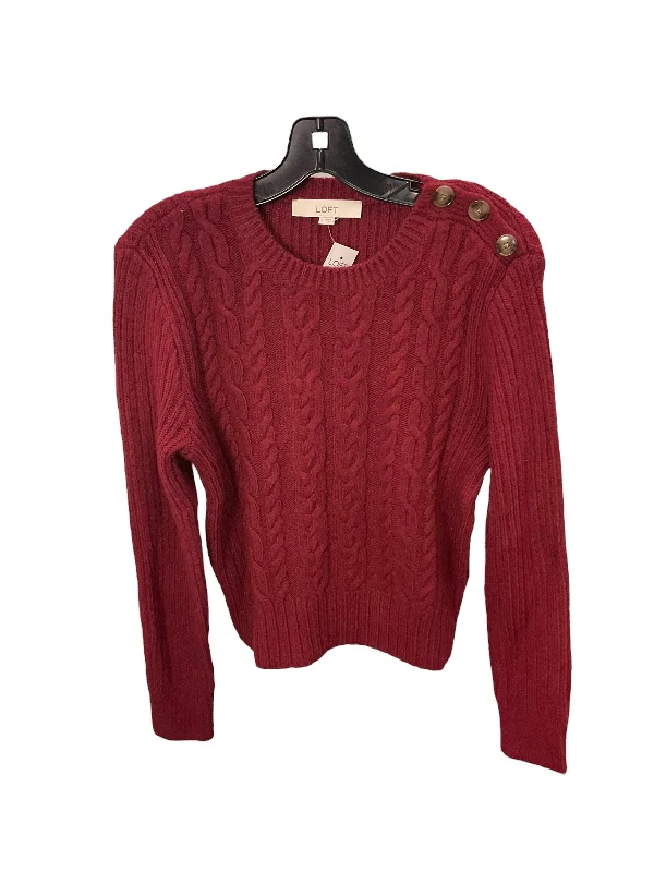 Sweater By Loft In Red, Size: L