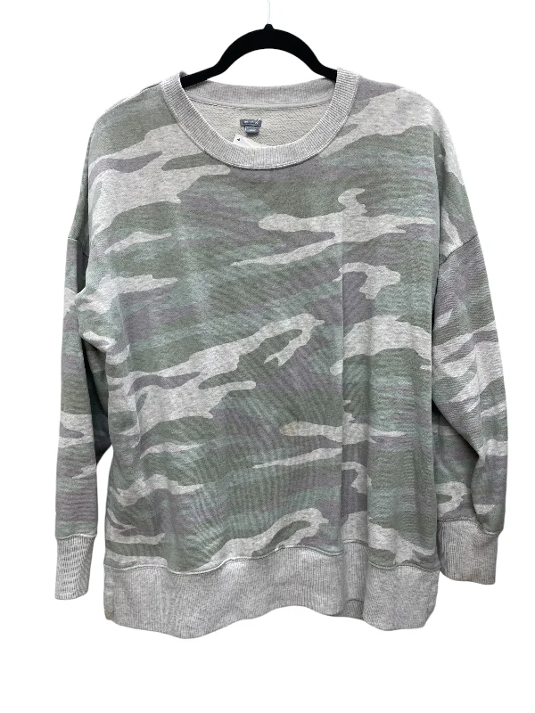 Sweater By Aerie In Camouflage Print, Size: L