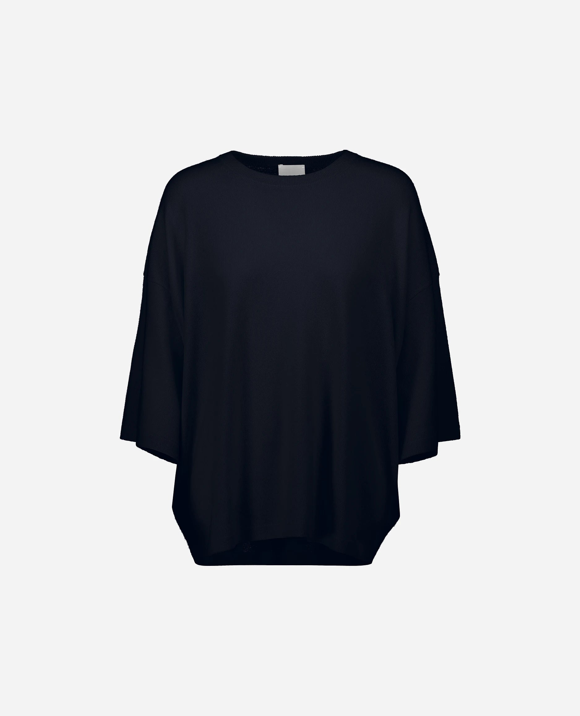 Woll-Mischung Pullover in Navy - Lockerer Schnitt