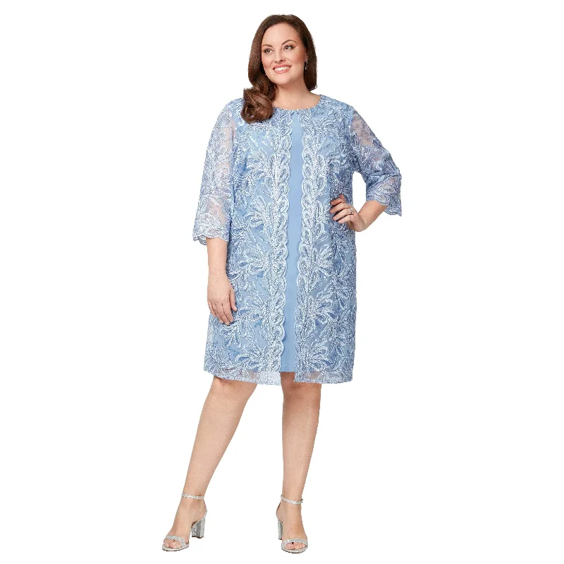 Alex Evenings 84122549 - Embroidered Plus Size Dress