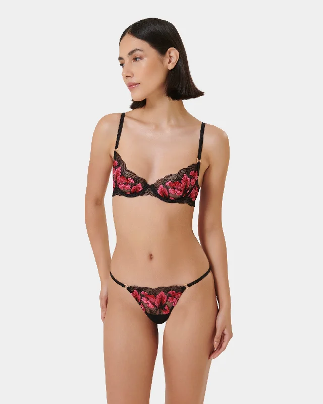 Set: Vivienne Fuchsia Pink/Red/Black