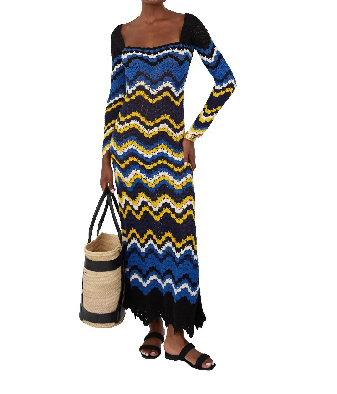 Sumac Maxi Dress In Blues