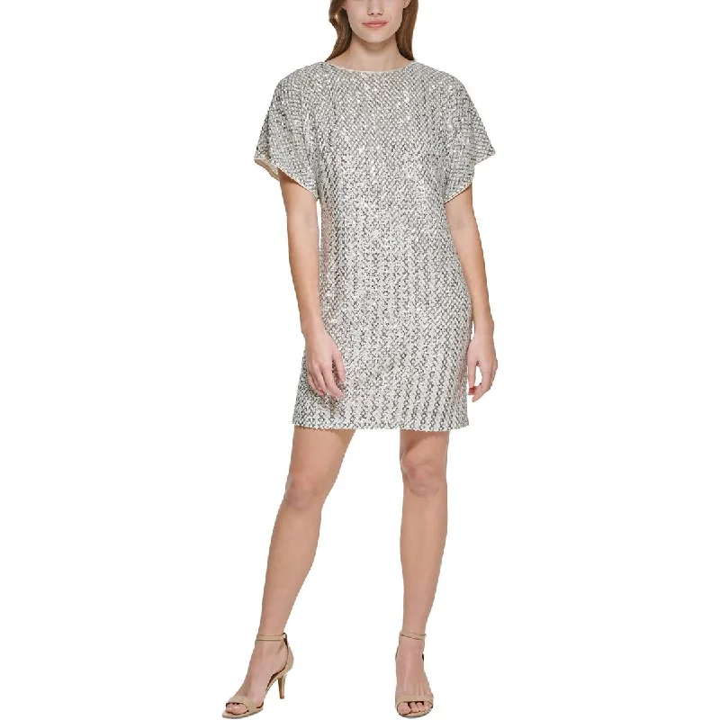 Womens Sequin Mini Cocktail And Party Dress