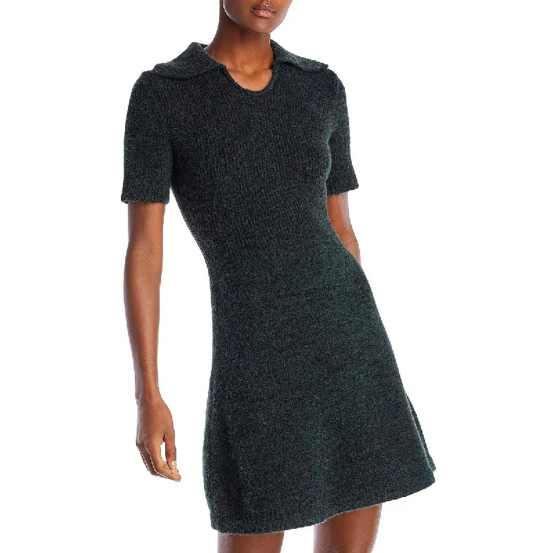 Womens Knit Mini Sweaterdress