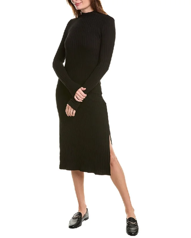 Bella Dahl Mock Neck Midi Knit Dress