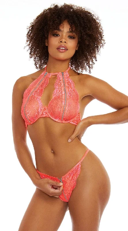 Zip Your Lips Bra Set