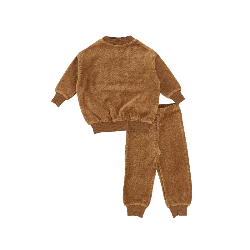 Analogie Velour Set - Caramel