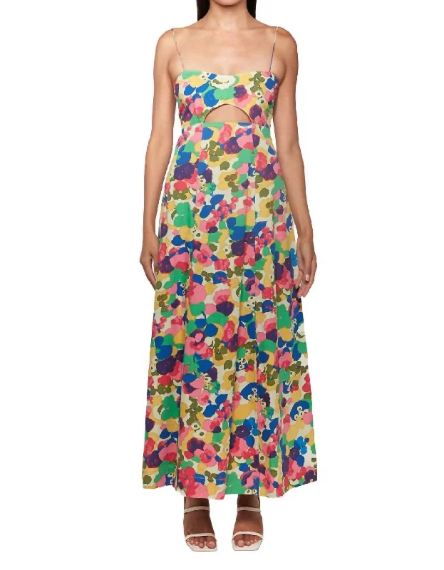 Half Moon Midi Dress In Field Trip