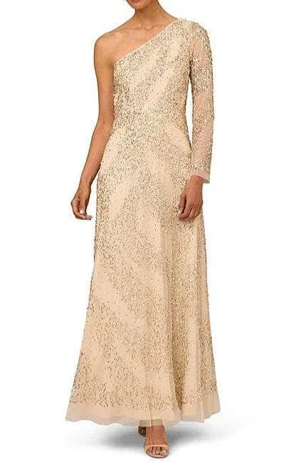 Aidan Mattox MD1E208423 - One Shoulder Beaded Evening Dress