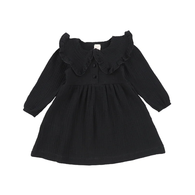 Analogie Muslin Dress - Black