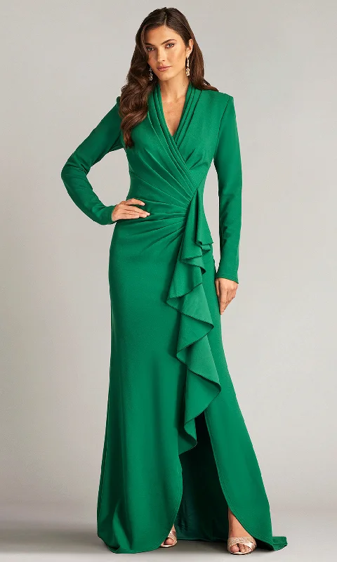 Tadashi Shoji BOS23357L - Long Sleeve V-Neck Gown