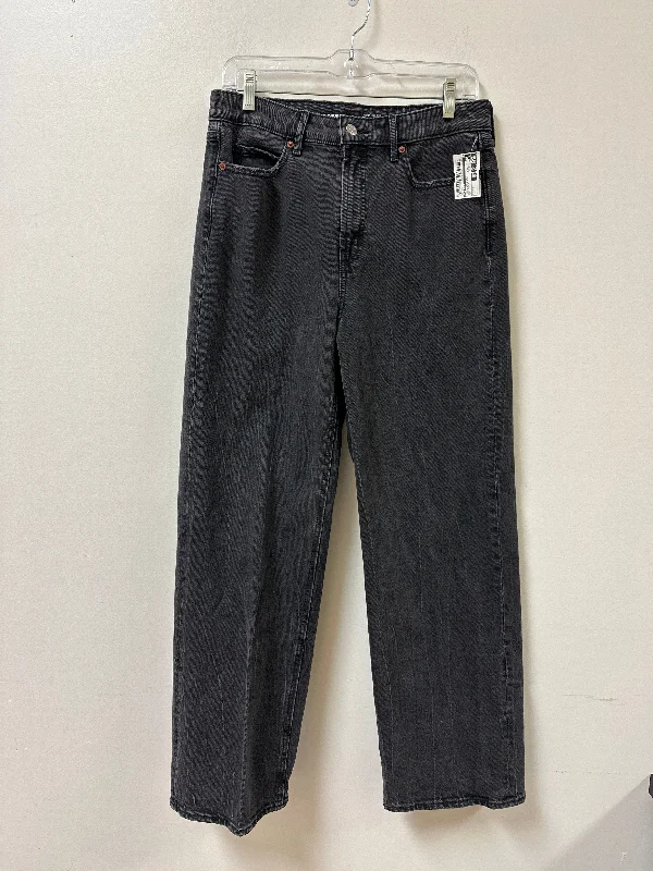 Jeans Wide Leg By Old Navy In Grey Denim, Size: 10