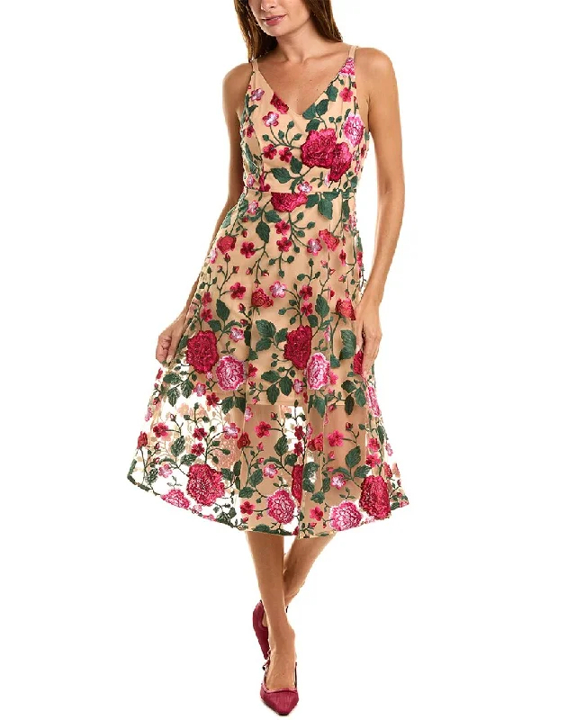 Sam Edelman Rose Embroidered Midi Dress