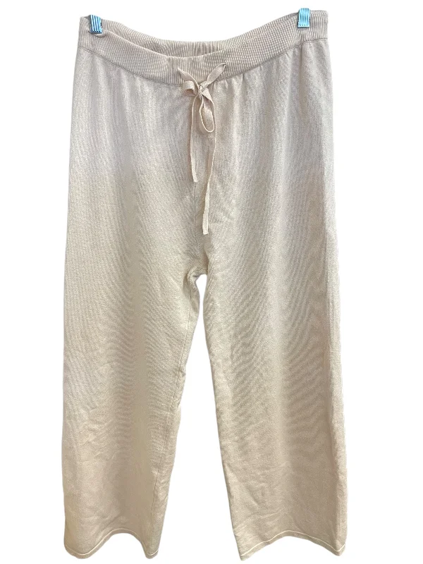 Pants Lounge By Clothes Mentor In Cream, Size: L