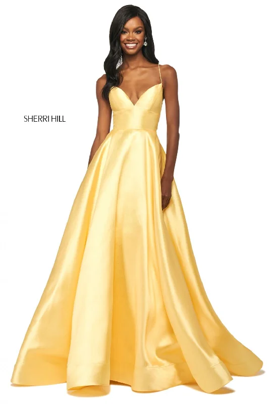 53661 Prom Dress Aqua, Yellow, Coral, Pink