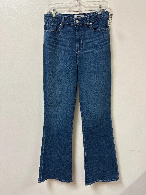 Jeans Boot Cut By Paige In Blue Denim, Size: 12