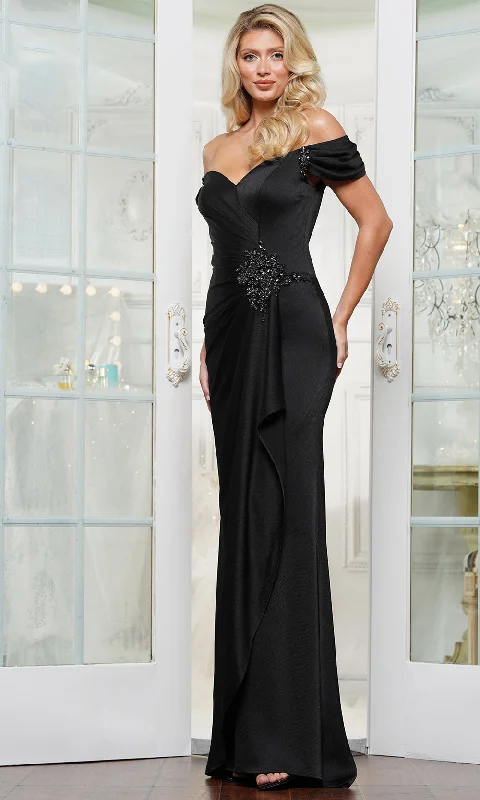 Marsoni by Colors MV1351 - Cascading Drape Evening Gown