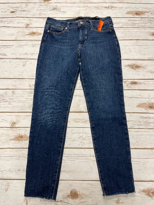 Jeans Skinny By Banana Republic In Blue Denim, Size: 4