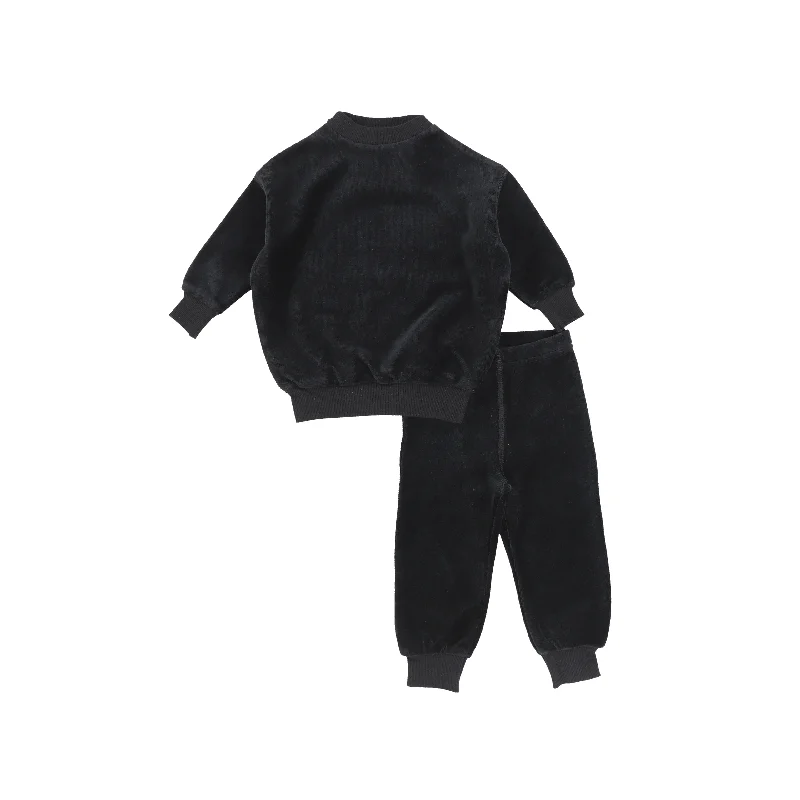 Analogie Velour Set - Black