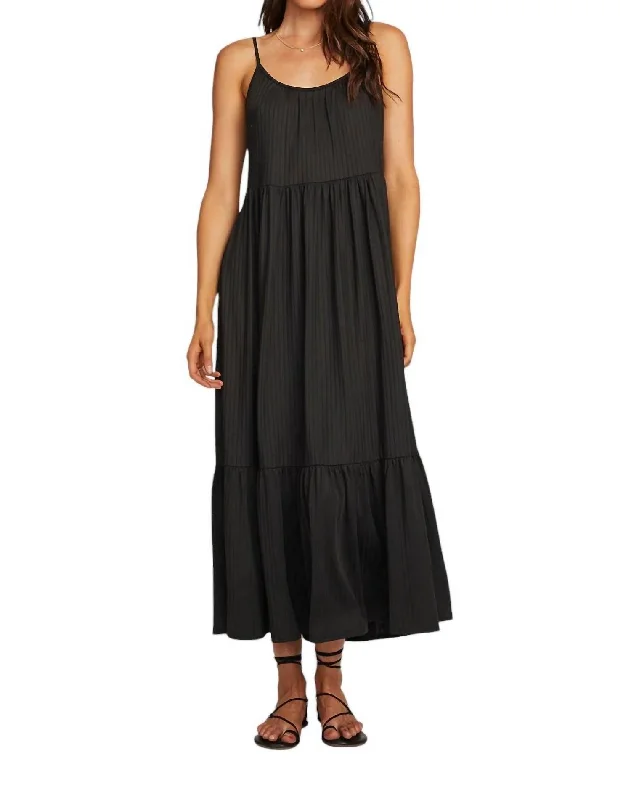 Essential Tank Midi Dress In Black