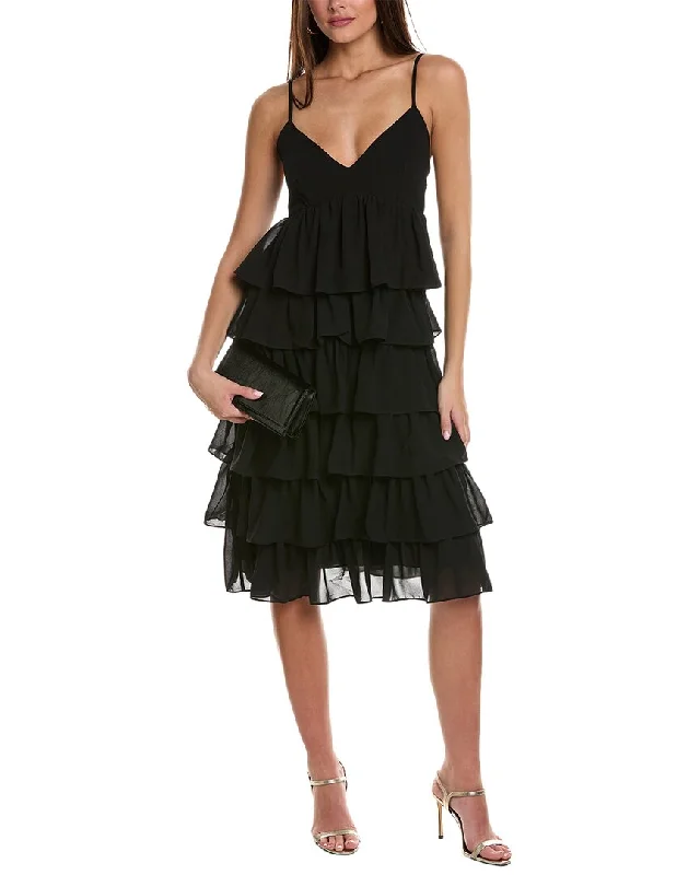 BCBG New York Tiered Midi Dress