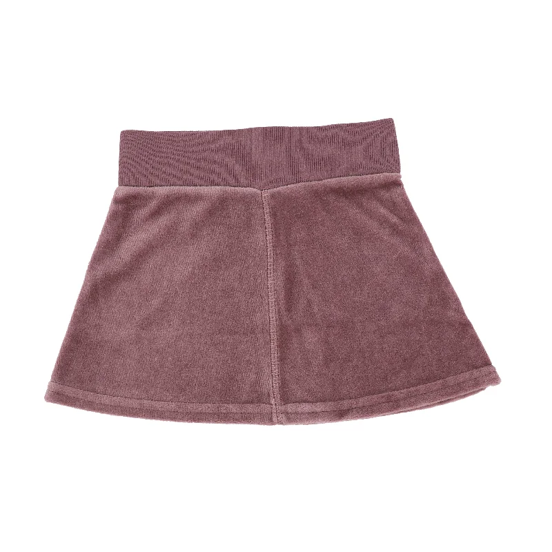 Analogie Velour Skirt - Plum