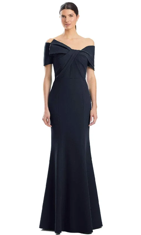 Alexander by Daymor 1954S24 - Short Sleeve Fitted Evening Dress