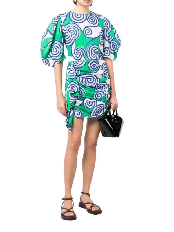 Pia Mini Dress In Lagoon Multicolor