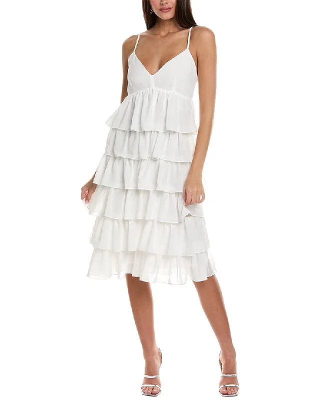 BCBG New York Tiered Midi Dress