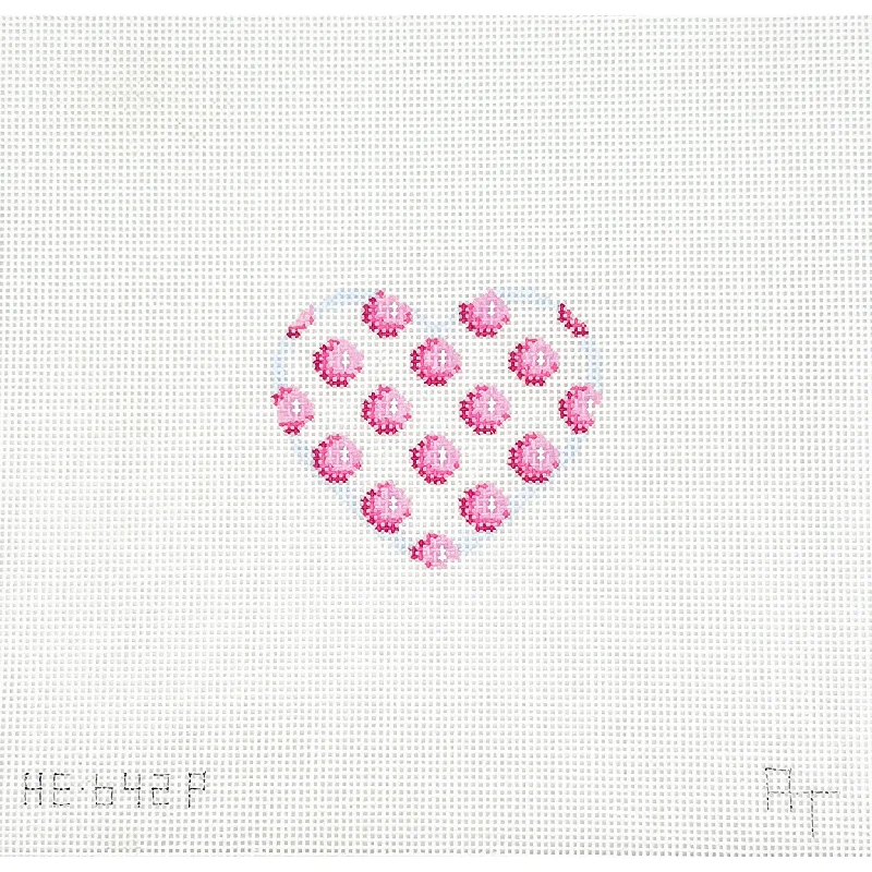 Pink Coin Dot Mini Heart