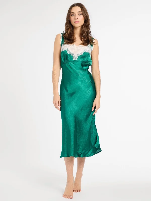 Rowe Dress in Emerald