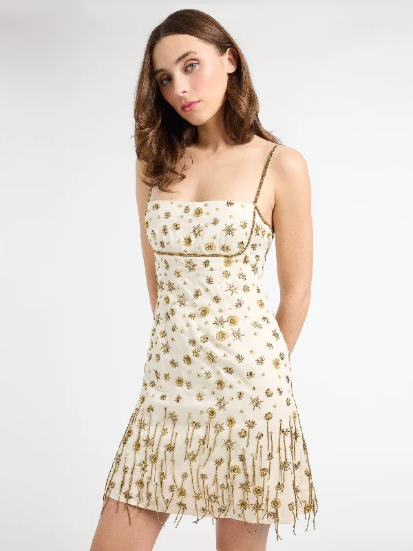 Sabrina Dress in Champagne