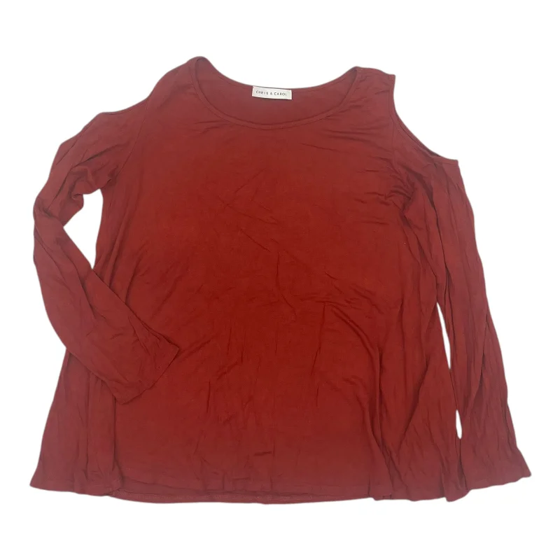 Top Ls By Chris And Carol In Red, Size:L