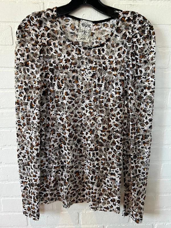 Animal Print Top Long Sleeve Vocal, Size S