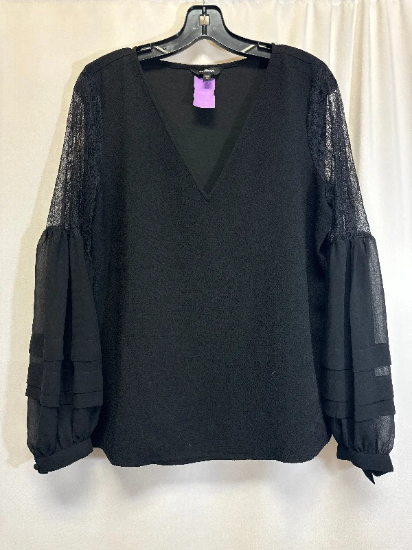 Black Top Long Sleeve Express, Size L