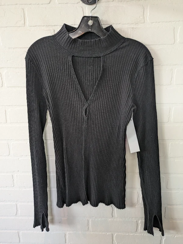 Black Top Long Sleeve Free People, Size M