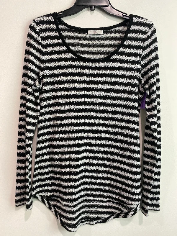 Black & White Top Long Sleeve Bobbie Brooks, Size L