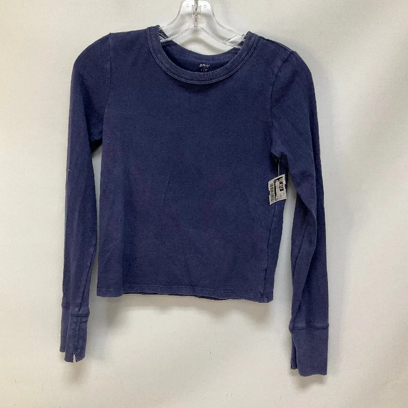 Blue Top Long Sleeve Aerie, Size S