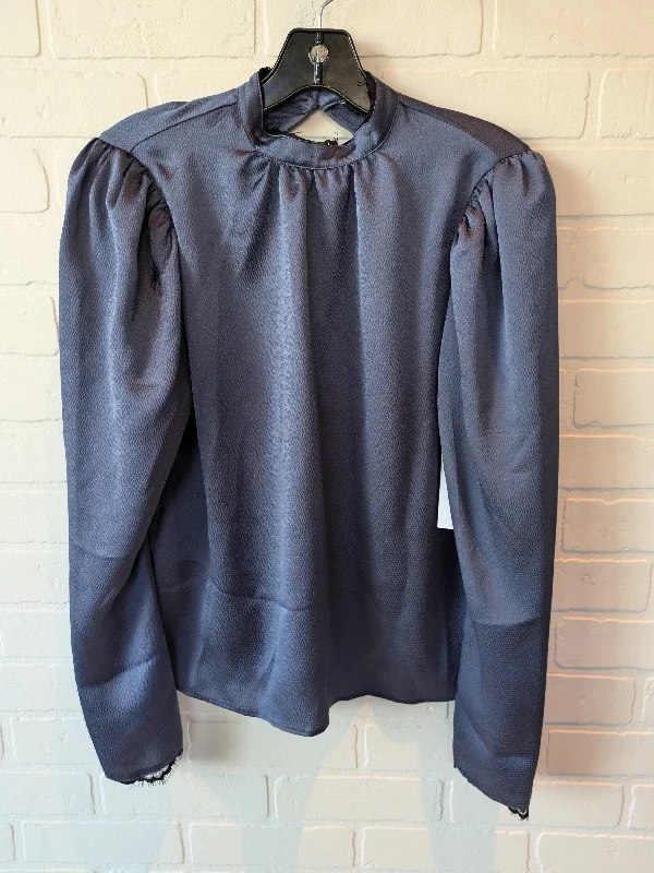 Blue Top Long Sleeve Express, Size Xs