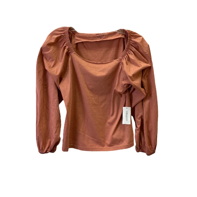 Coral Top Long Sleeve By Banana Republic, Size: Xs