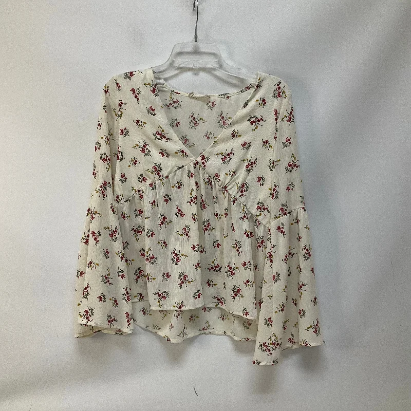 Floral Print Top Long Sleeve Altard State, Size S