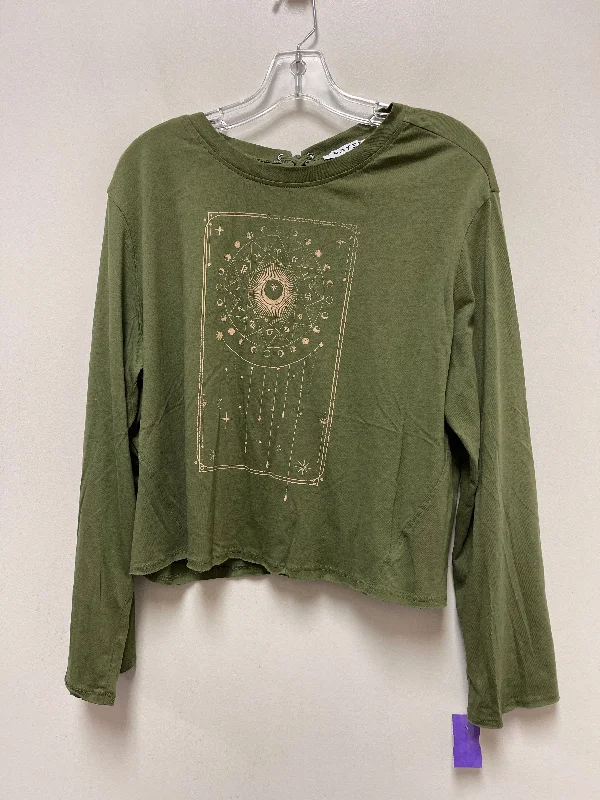 Green Top Long Sleeve Clothes Mentor, Size Xl