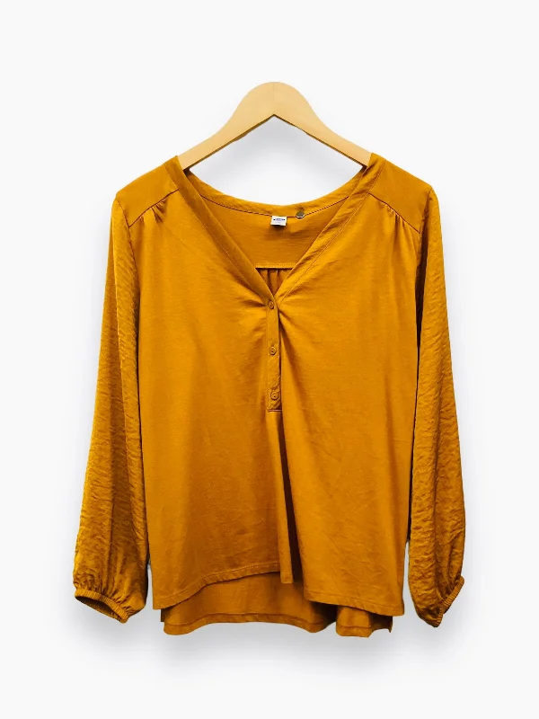 Mustard Top Long Sleeve Old Navy, Size S