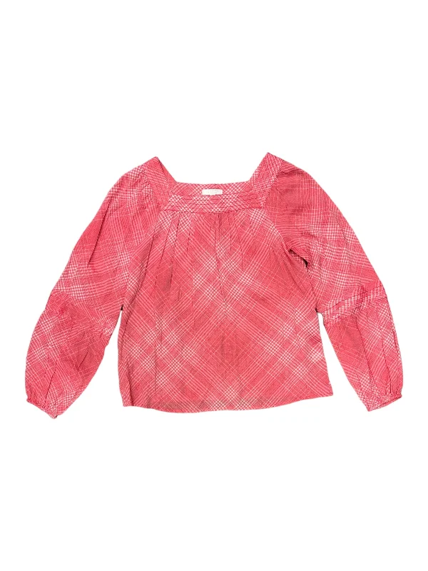 Pink Top Long Sleeve Clothes Mentor, Size Xs